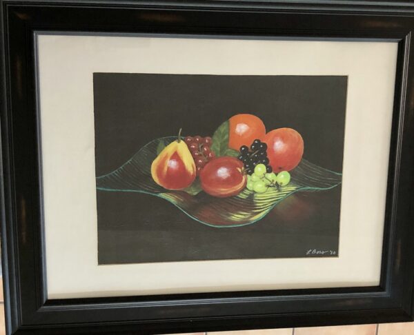 Fruit on Glass Dish
