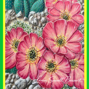Cactus Flowers Large Card-6-Pack